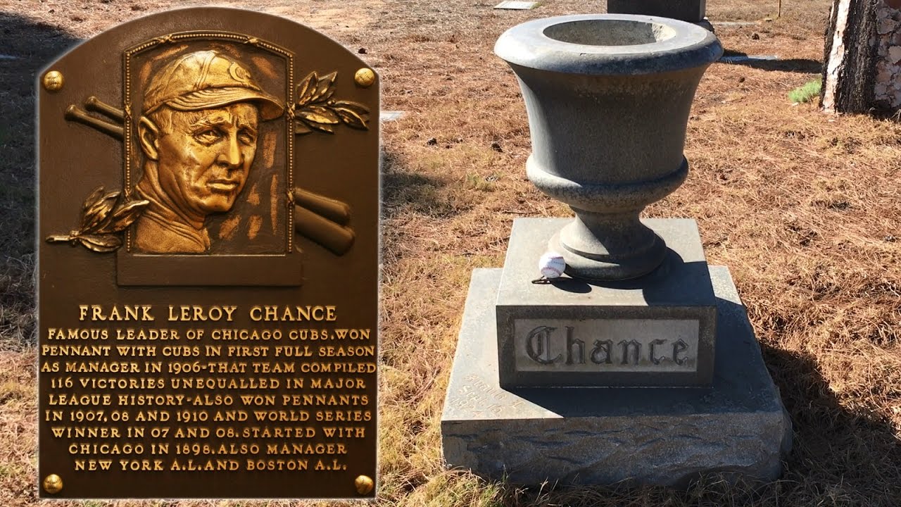 The Grave of Frank Chance - Manager Chicago Cubs' 1907-08 World Series