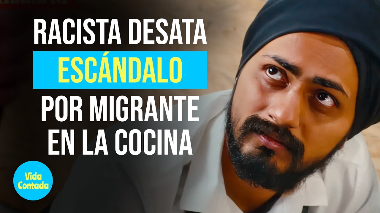 Racista desata escándalo sobre un emigrante en la cocina