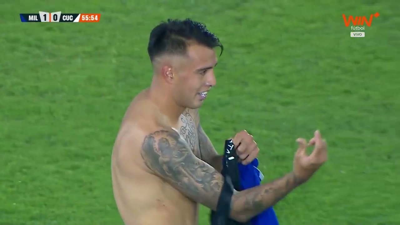 &iexcl;GOLAZO DE RODRIGO CONTRERAS! El delantero de Millonarios abri&oacute; el marcador ante C&uacute;cuta Deportivo.