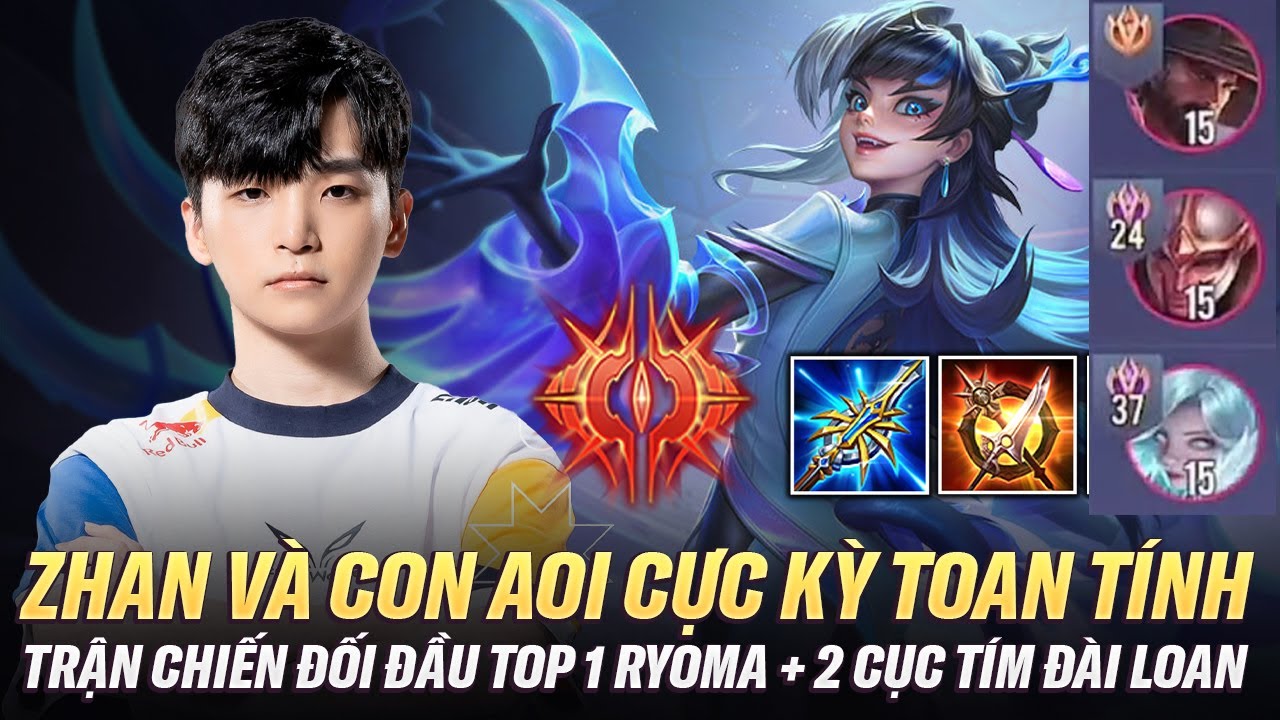 Zhan Cầm Aoi Đối Đầu Top 1 Ryoma V&agrave; M&agrave;n Cướp Caesar Cực Kỳ Căng Thẳng Tr&ecirc;n Rank Đại Cao Thủ Đ&agrave;i