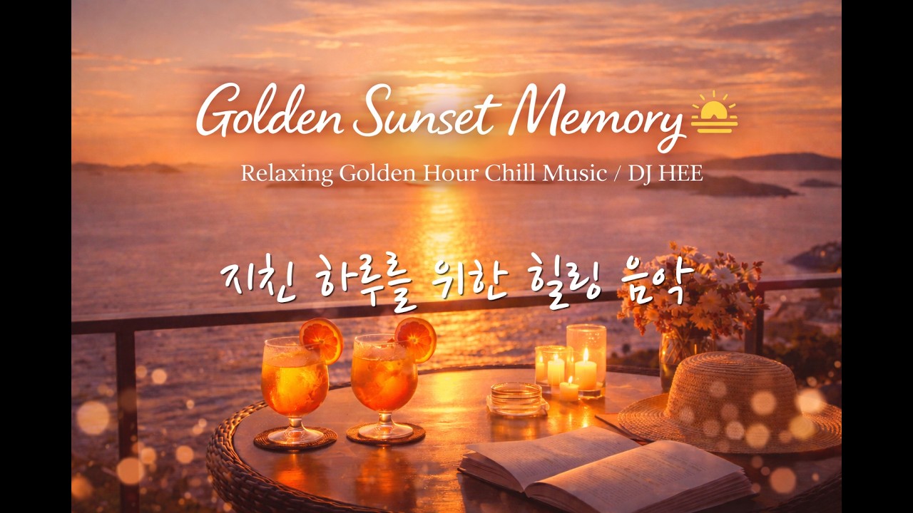 Golden Sunset Memory 🌅 Relaxing Golden Hour Chill Music/DJ HEE/황금빛 노을 🌅 편안한 저녁 힐링 음악