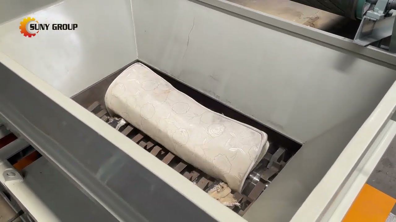 Waste Furniture Recycling Mattress Shredding & Sorting Line