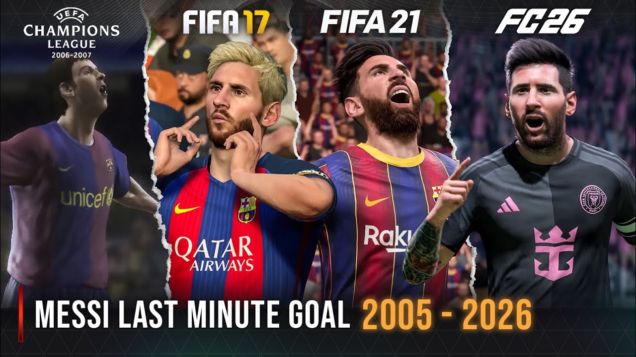 Гол Месси на последних минутах в каждой игре FIFA | 2005 - 2026 |