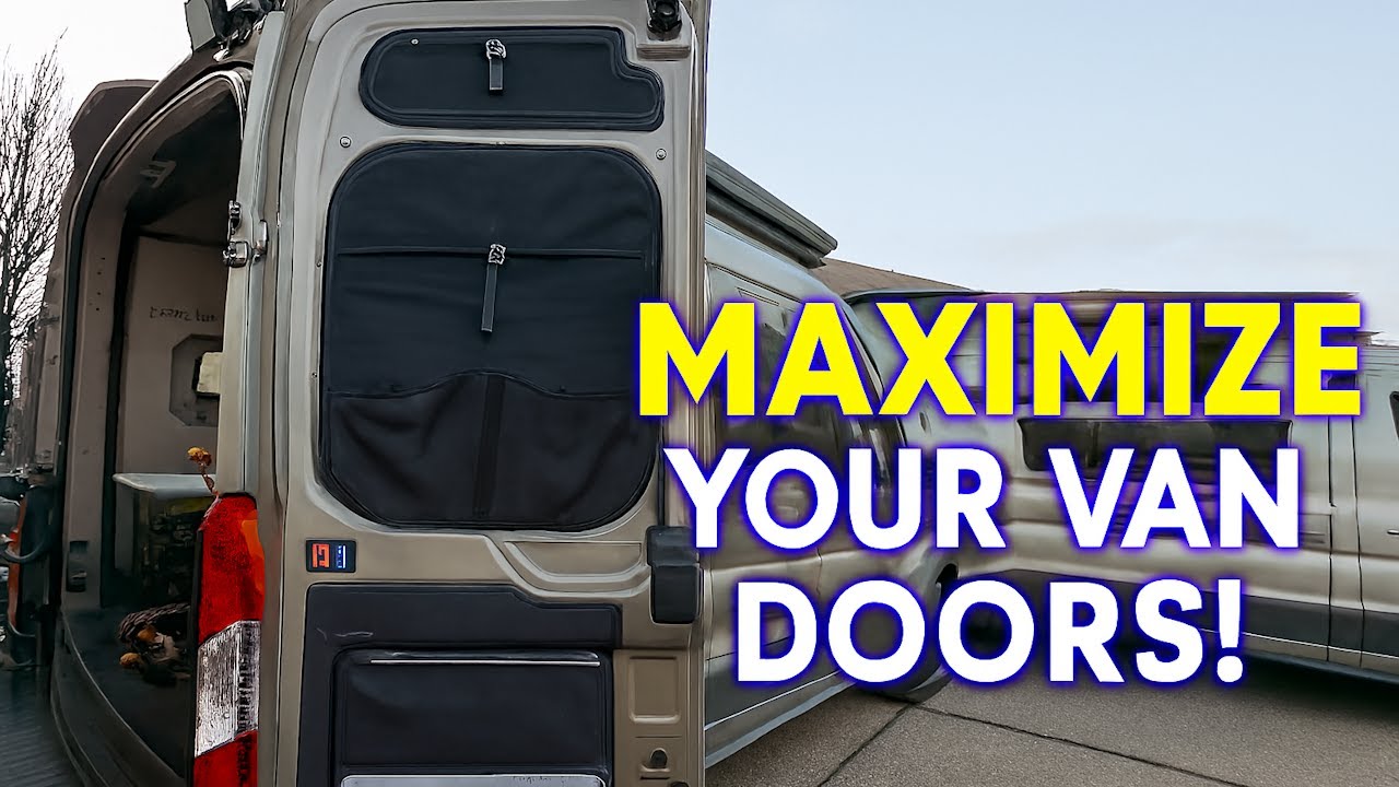Maximize Van Rear Doors 🚐💼 VanEssential Rear Door Storage Panels + Insulation (Ford Transit)