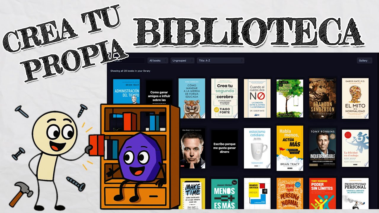 Crea tu biblioteca  de libros en Obsidian sin complicaciones ni plugins pesados (Sin #Dataview)