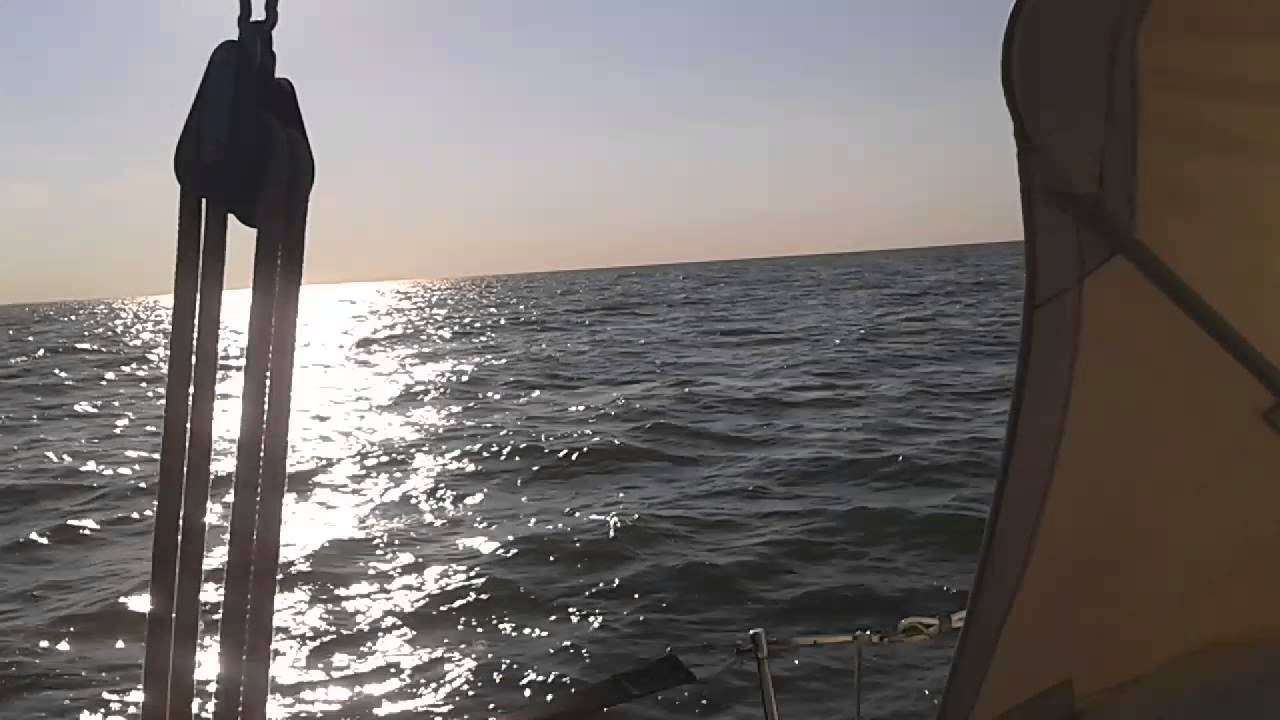 Abendsegeln Einhand auf dem Ijsselmeer mit einer Rebell Seaskip 2