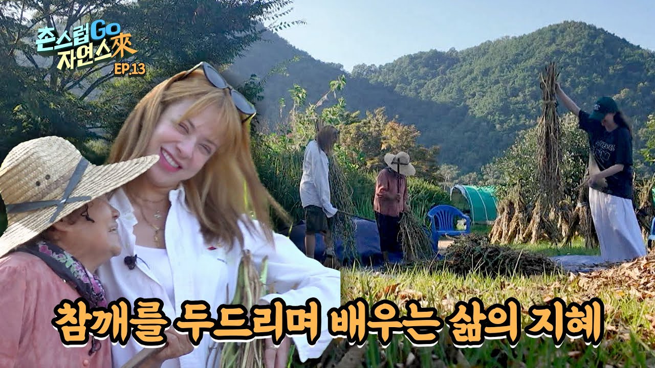 마음만큼은 20대인 어머니와 노래 부르며 깨 털기 [촌스럽GO 자연스來 | 13회]