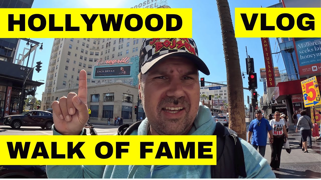 Deutscher auf dem WALK OF FAME in Hollywood - Komplette Tour!  USA Reise Vlog 15 Deutsch