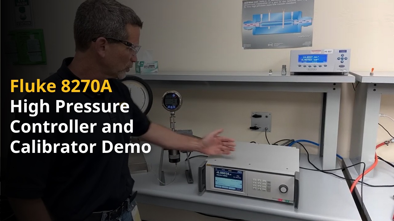 Fluke 8270A High Pressure Controller and Calibrator Demonstration