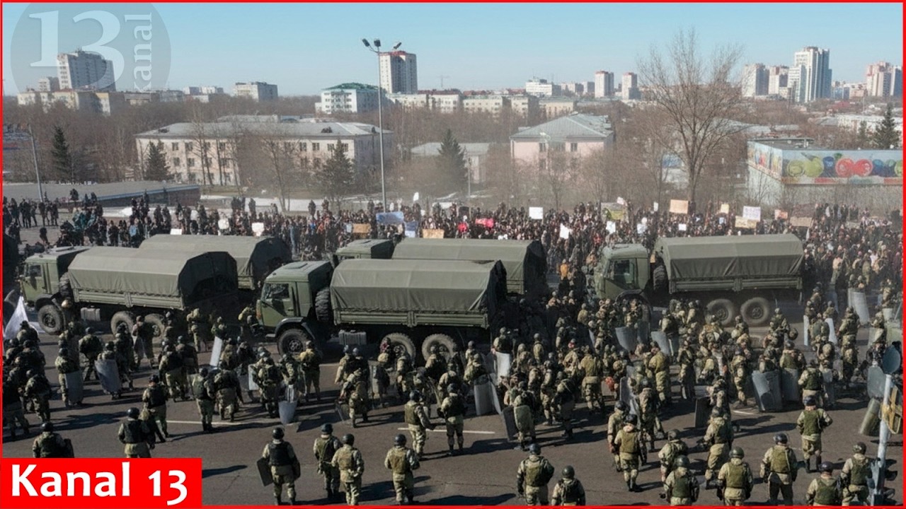 В российских регионах происходят ожесточенные столкновения между коммунистами и властями; Путин п...