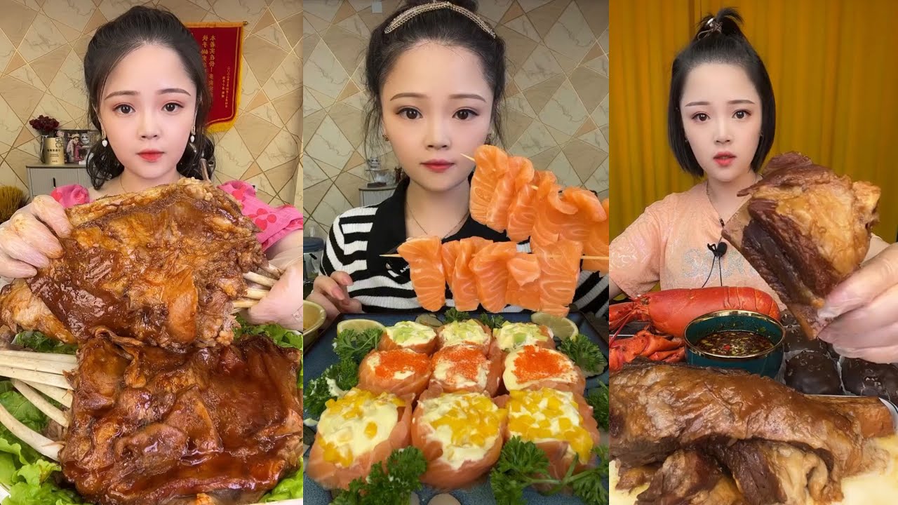 ASMR MUKBANG | Red Braised Pork Belly 