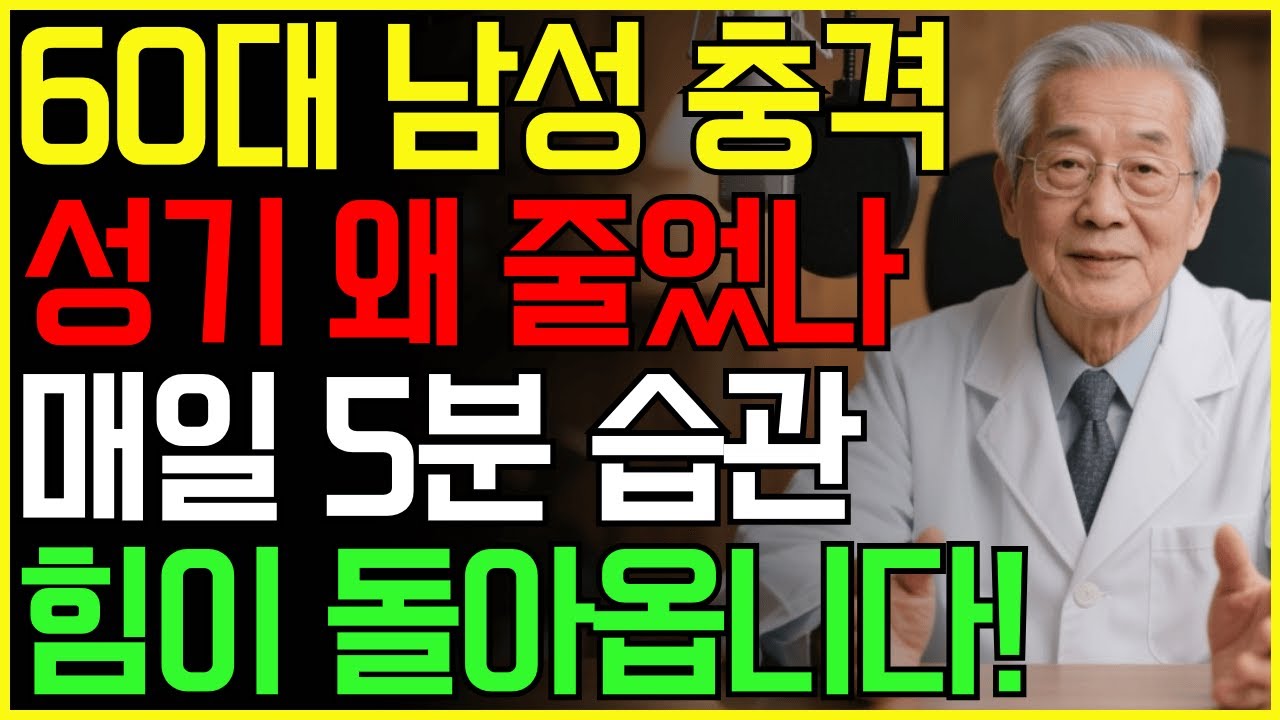 60대 이상, 왜 나이 들수록 남성 성기가 작아질까요? 충격적 이유 공개! 노후건강 | 남성건강 | 노후지혜 | 장수비결