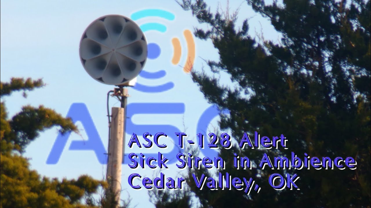 ASC T-128 Alert Signal + Ambience | Cedar Valley, OK Siren Test