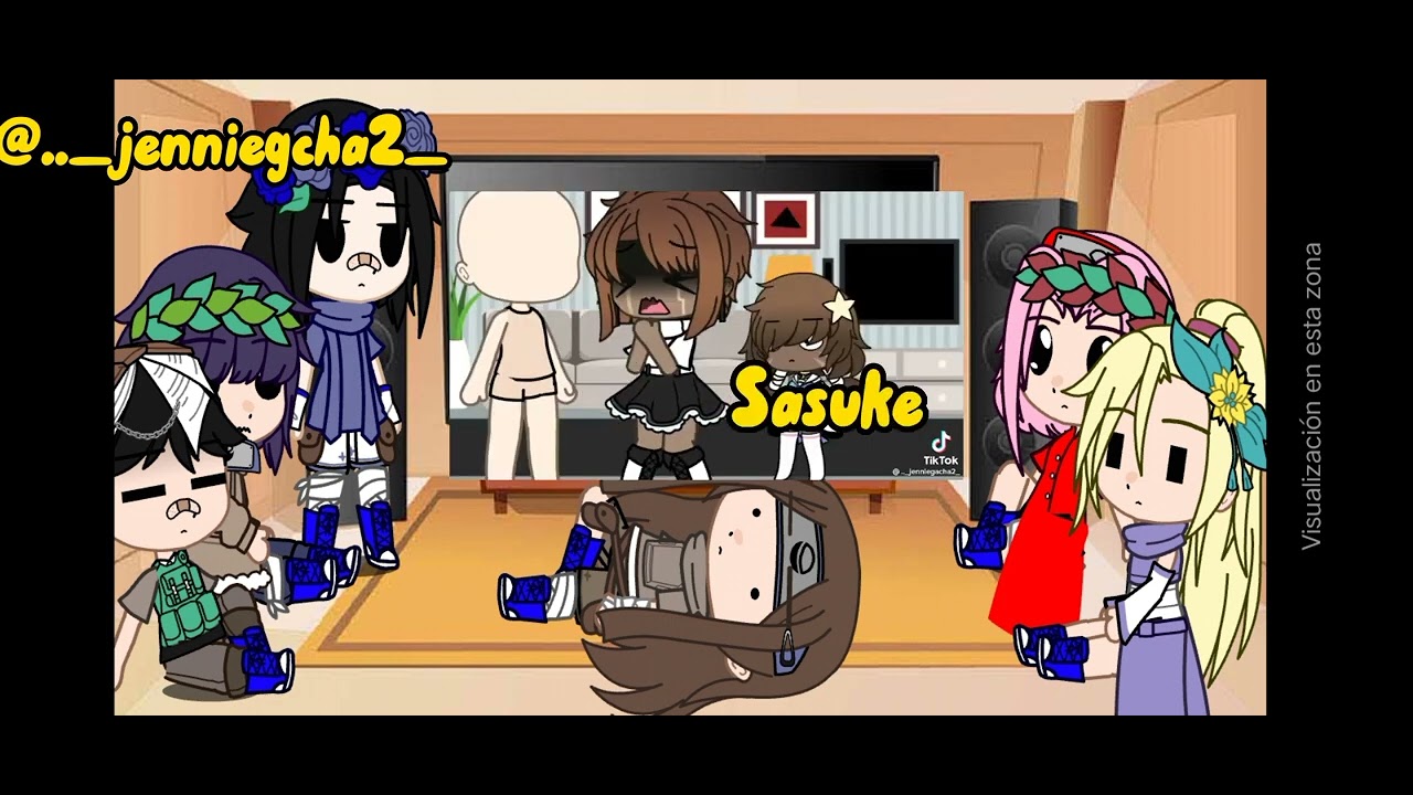 los amigos reaccionan a Naruto as random gacha