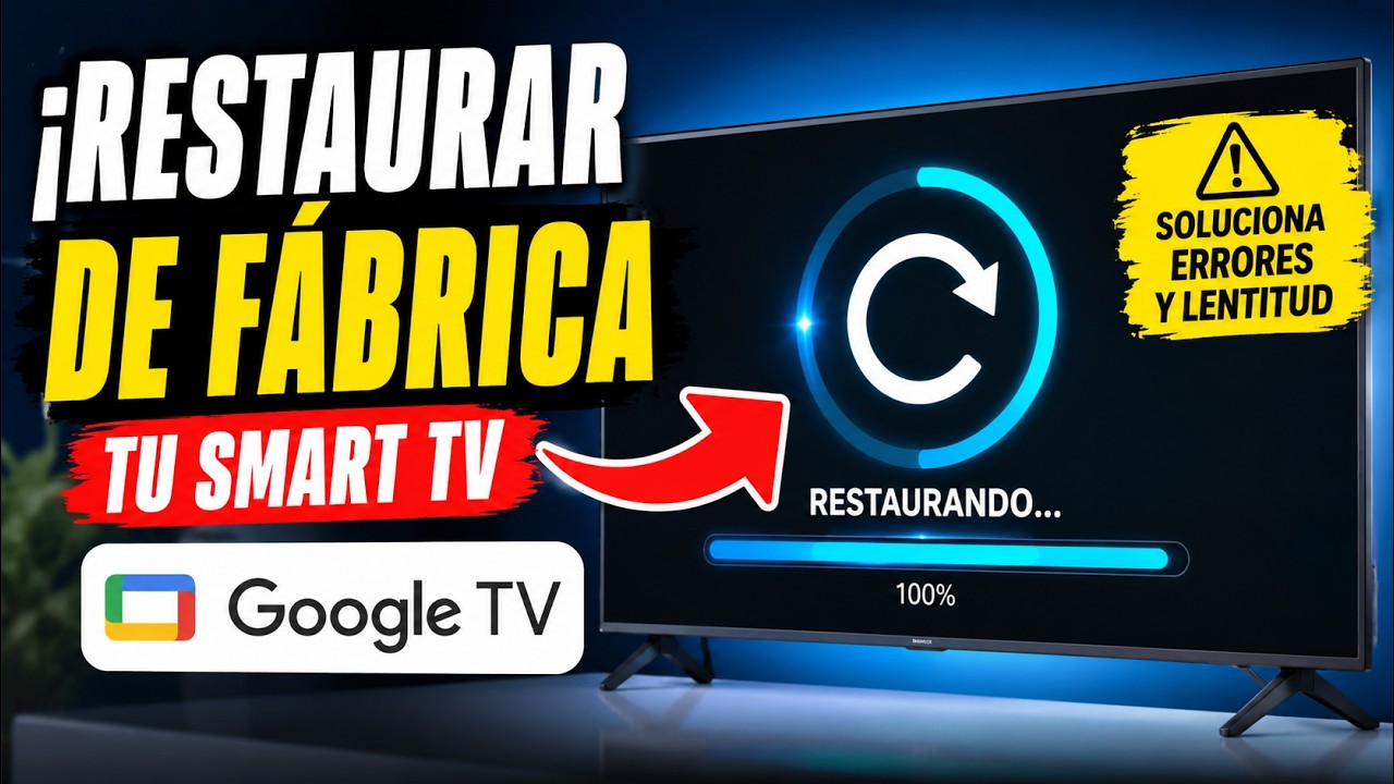 C&oacute;mo Restaurar de f&aacute;brica mi smart TV con Google TV, restablecer de f&aacute;brica mi Xiaomi APro