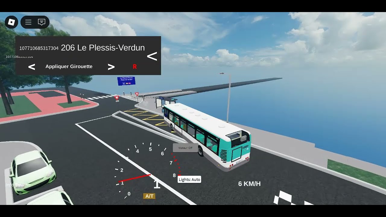 Trajet de Noisy-le-Grand - Mont d'Est vers Le Plessis - Verdun en  206 #1