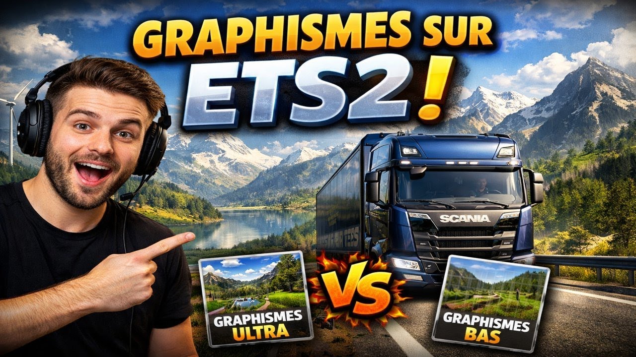 Les paramètres graphiques sur EURO TRUCK SIMULATOR 2 (ETS2)