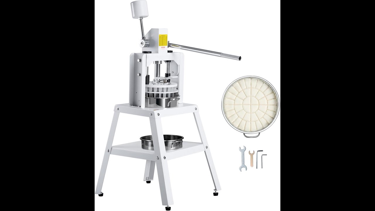 VEVOR 40-Piece Manual Dough Divider | Commercial Bakery Cutter with Stainless Steel Tray & Blades
