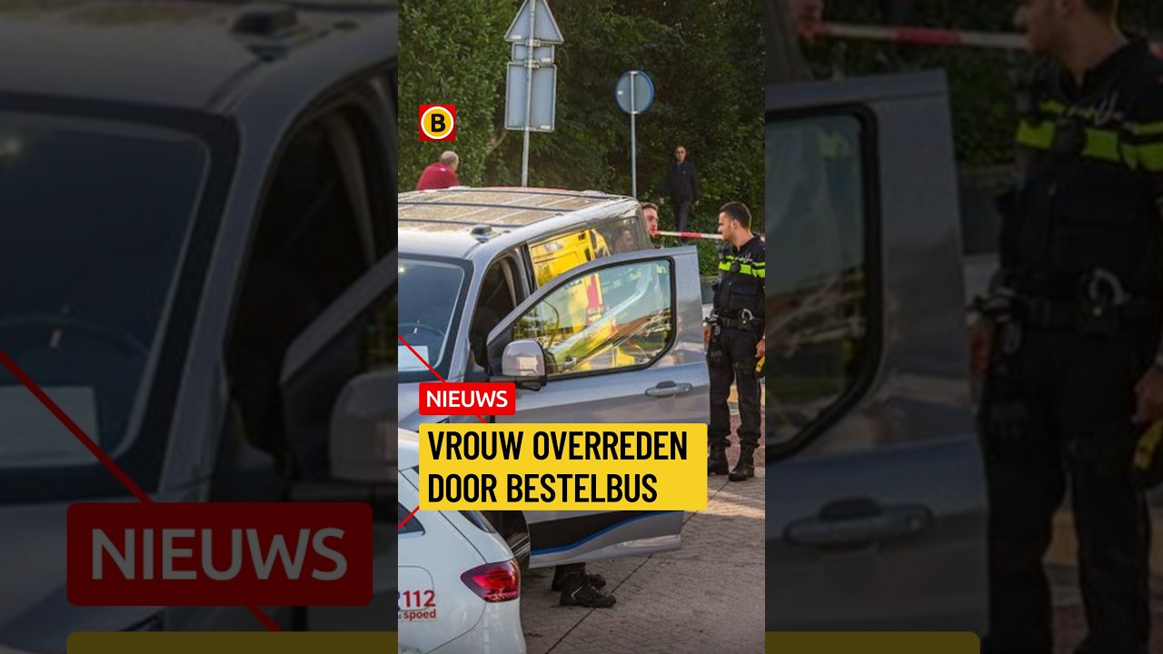 Vrouw overreden door bestelbus na botsing op drukke kruising | #112