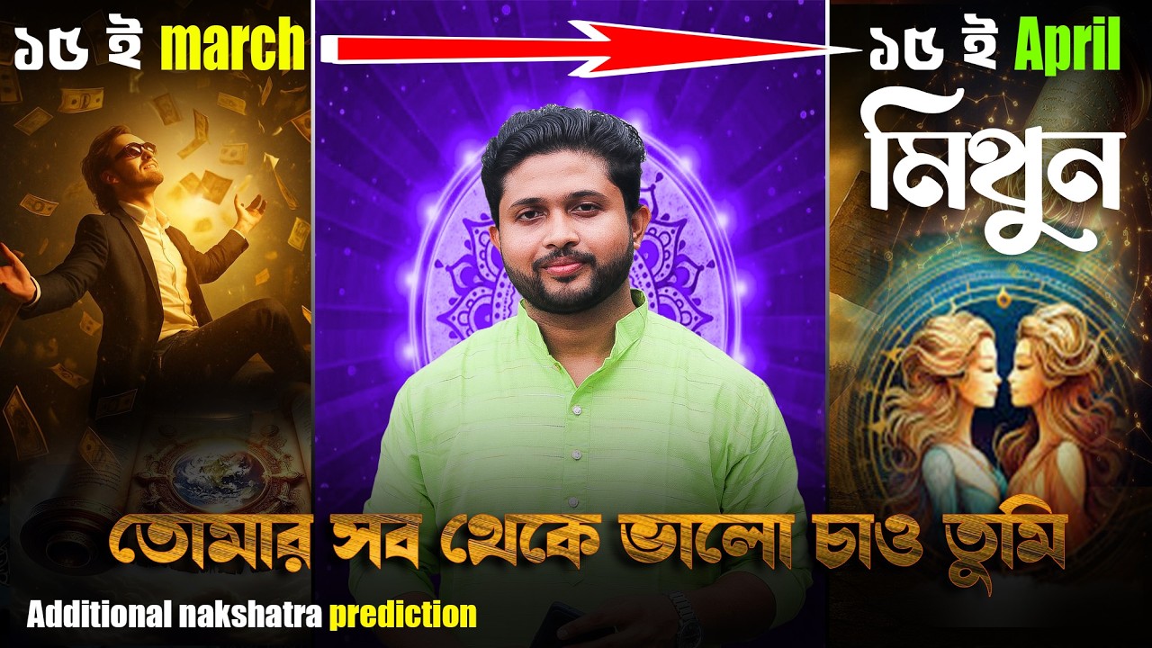 মিথুন রাশি (GEMINI)। 15  March to 15 April, কেমন যাবে বুঝুন ।