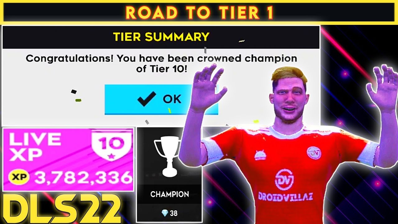 THE TIER 10 CHAMPION! 🏆 | DLS 22 LEGENDARY CHALLENGE - DREAM LEAGUE SOCCER 2022