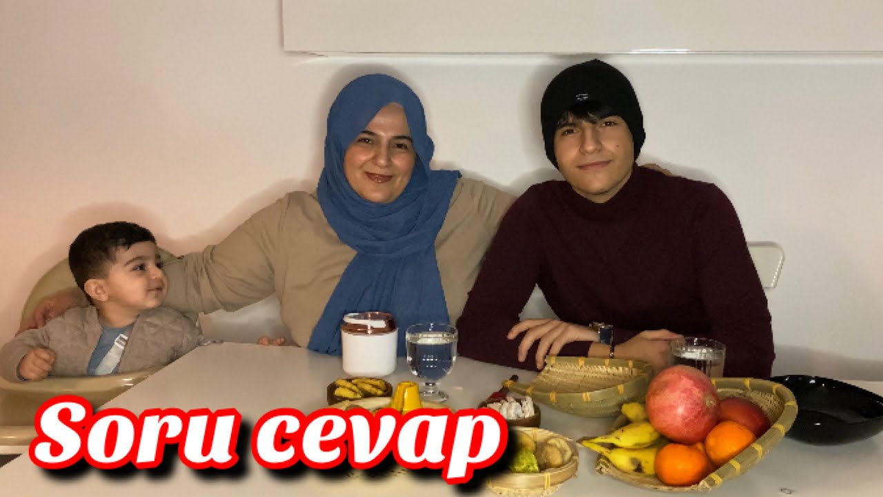 OĞULLARIMLA /SORU CEVAP/🎵TÜRKÜLÜ SOHBETLİ 🎶💁🏻🙋🏻/MUKBANG/