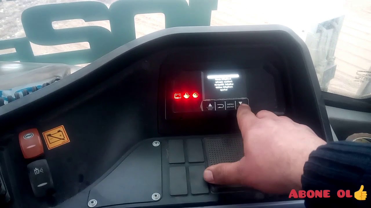 Hidromek bekoloder içi kontrol paneli detaylı tanıtım