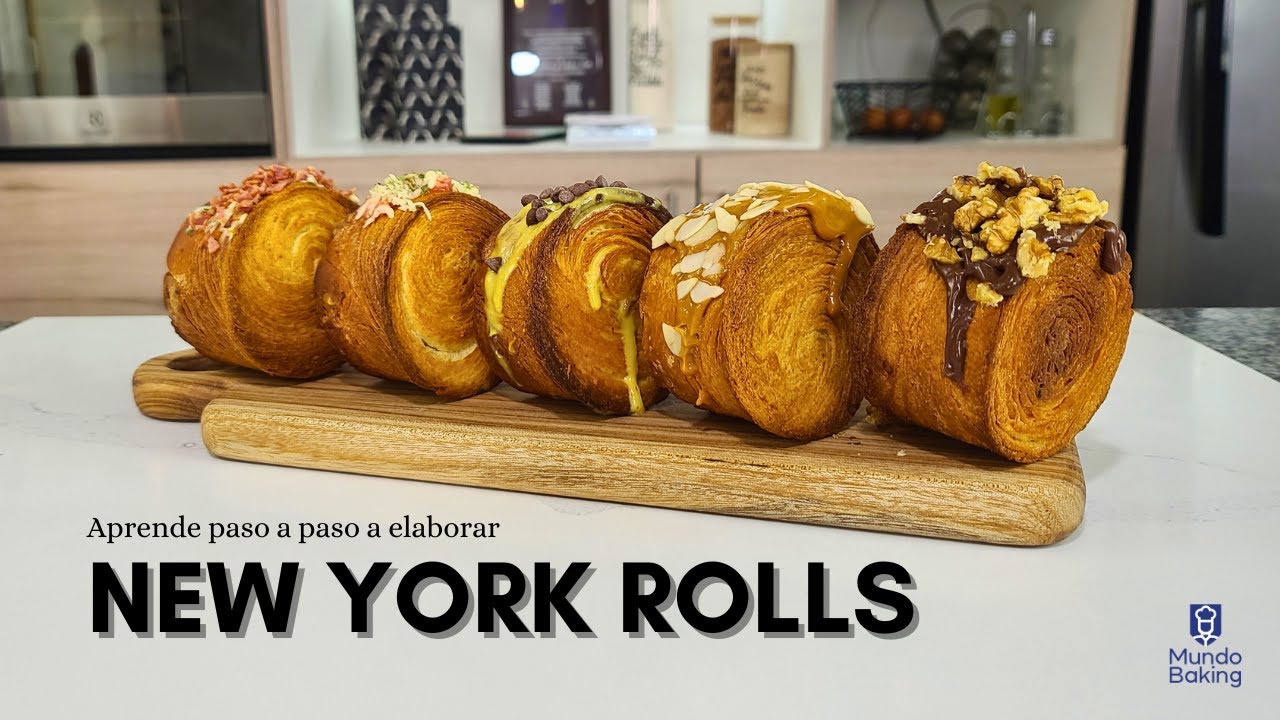 Aquí la mejor receta de NEW YORK ROLLS + diferentes opciones de rellenos (salados y dulces)