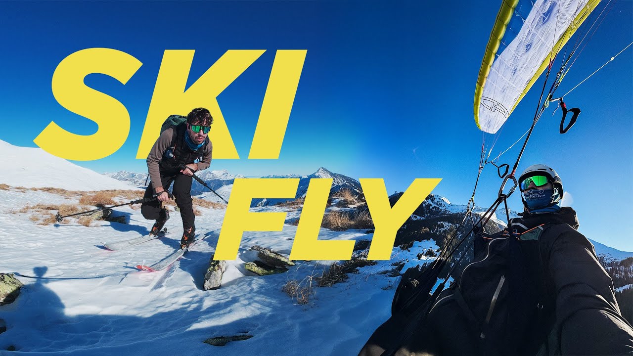 Ski & Parapente – sans mini-voile, ce décollage était impossible
