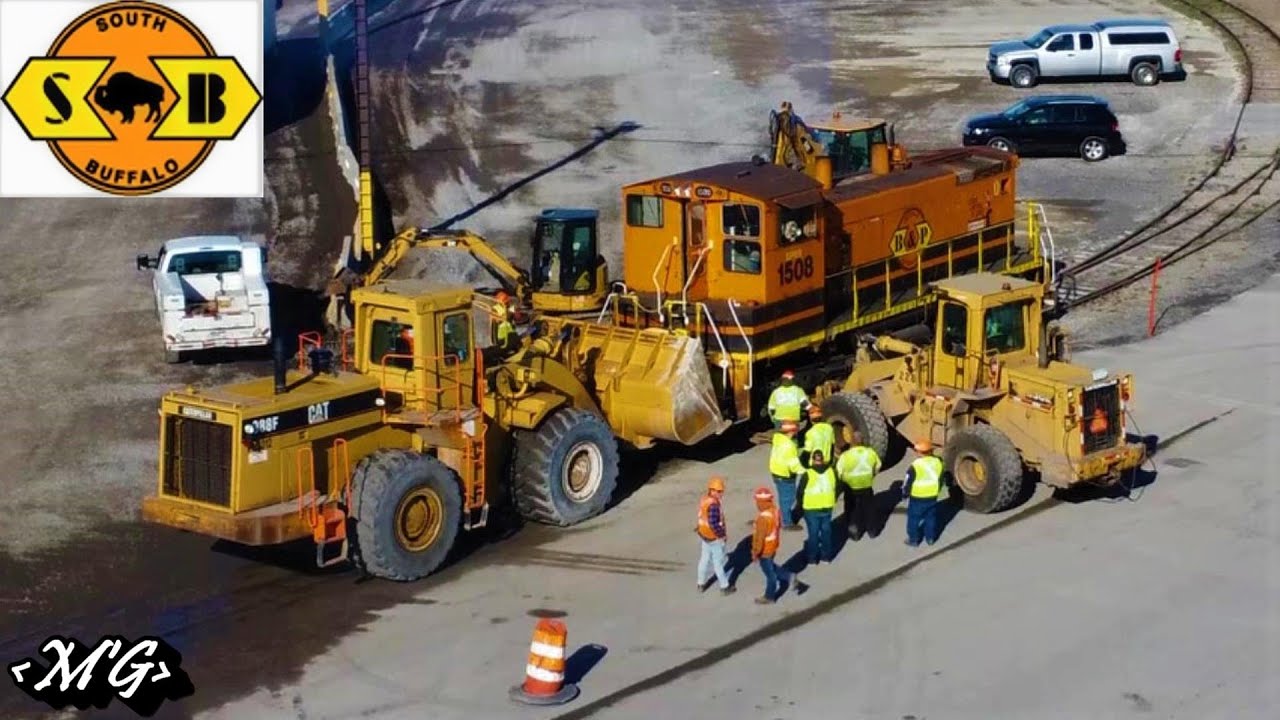 Re-Railing a Derailed SW1500 *Drone Video*