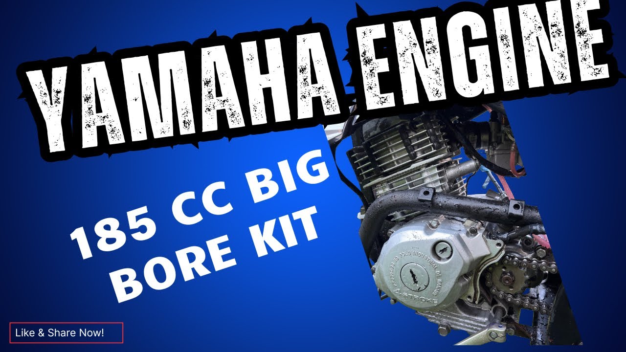 Yamaha 125cc 4-stroke engine rebuild with 185cc big bore kit. PART 2🔥