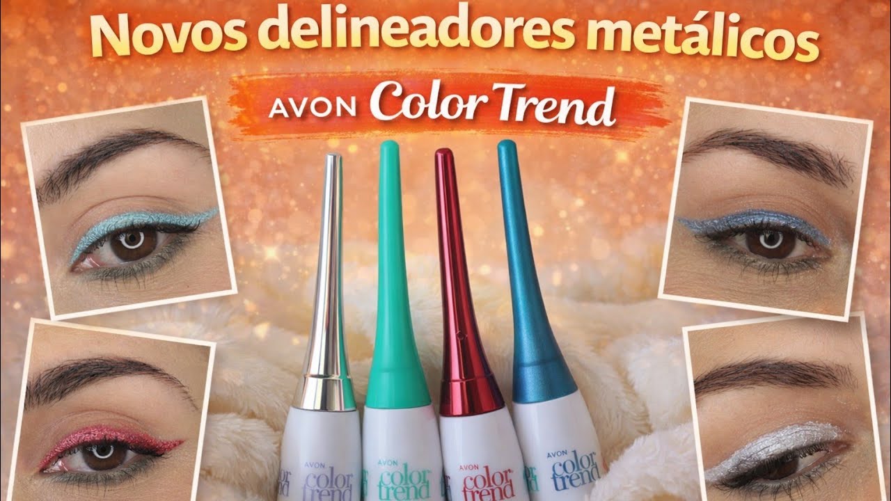 Novos delineadores metálicos da Avon Color Trend
