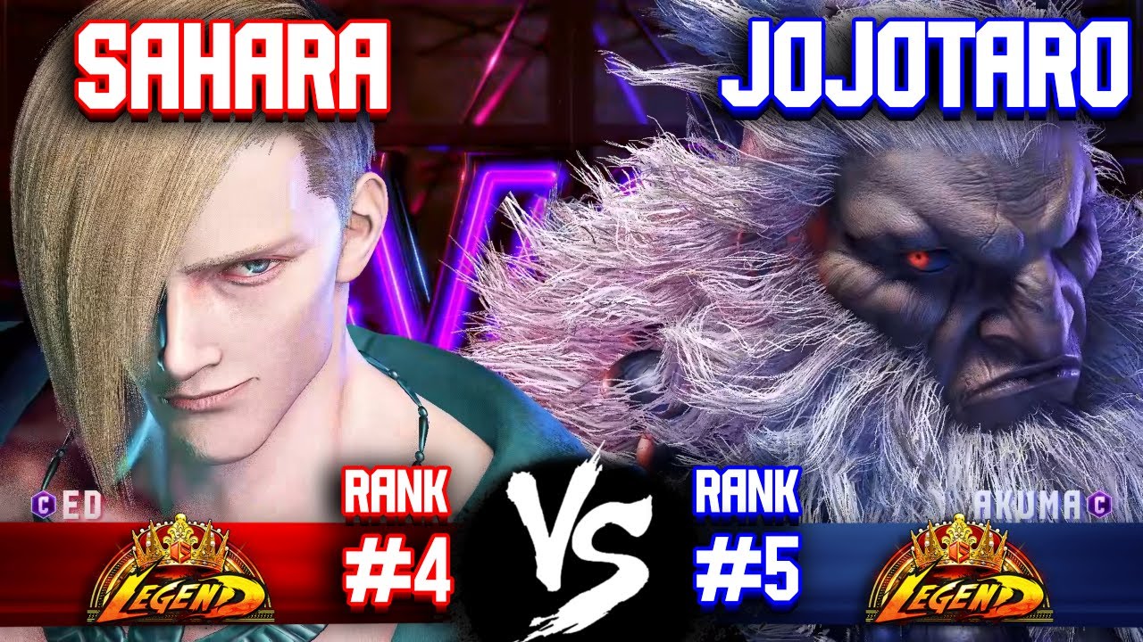 SF6 ▰ SAHARA (#4 Rank Ed) vs JOJOTARO (#5 Rank Akuma) ▰ High Level Gameplay