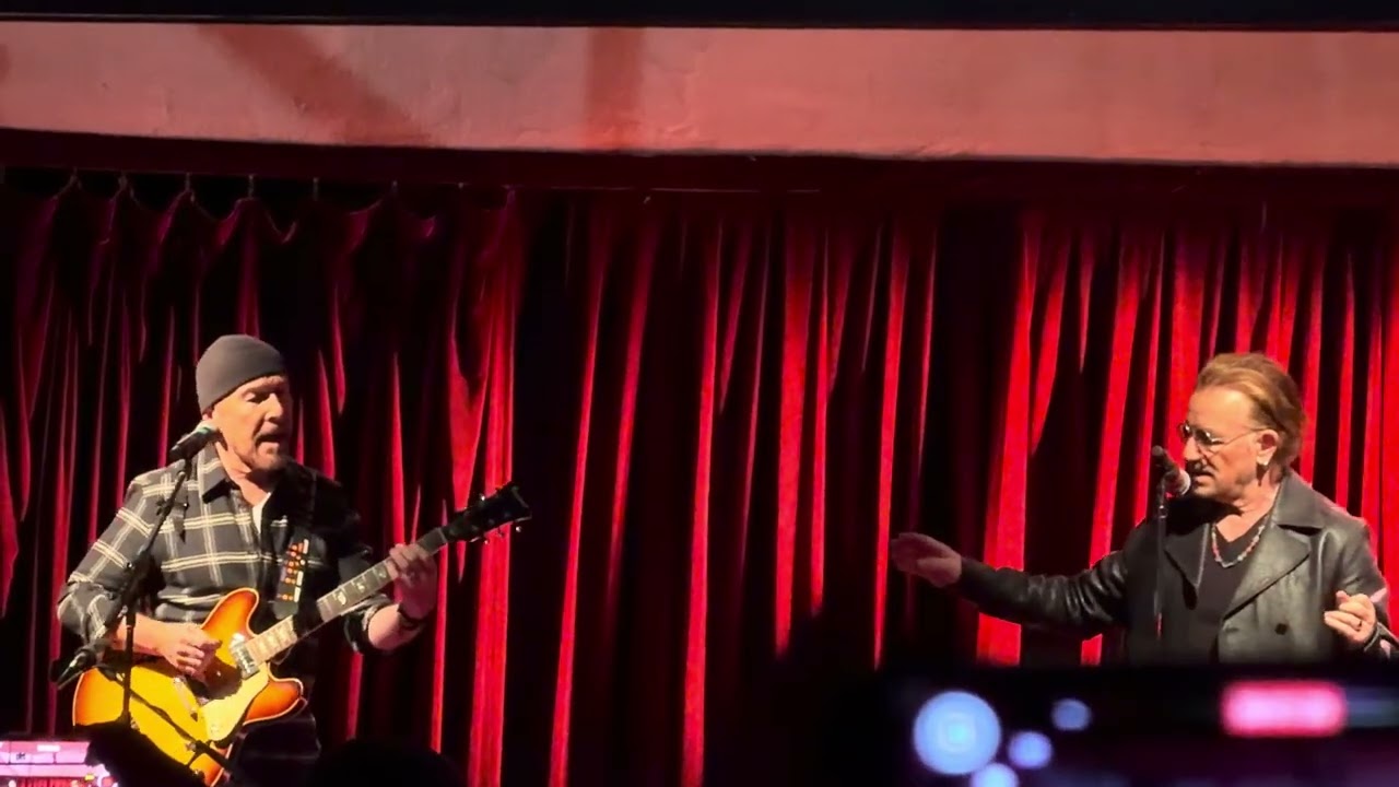 Bono & Edge of U2 playing “Sunday Bloody Sunday” then “One” (@ 5:56mm) at Cain’s Ballroom 10/21/25 🎶