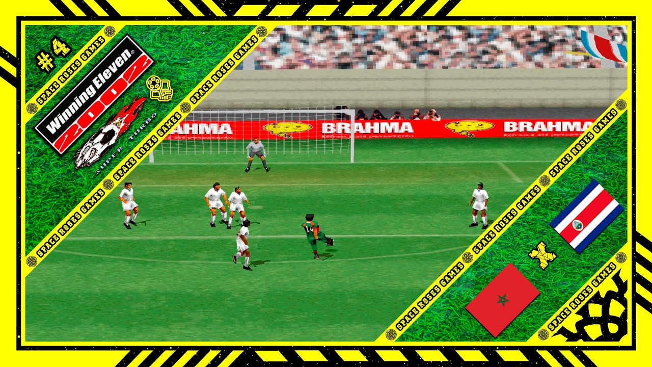 Winning Eleven 2002: Super Turbo 2004 (PS1) Amistosos #4 Marrocos x Costa Rica
