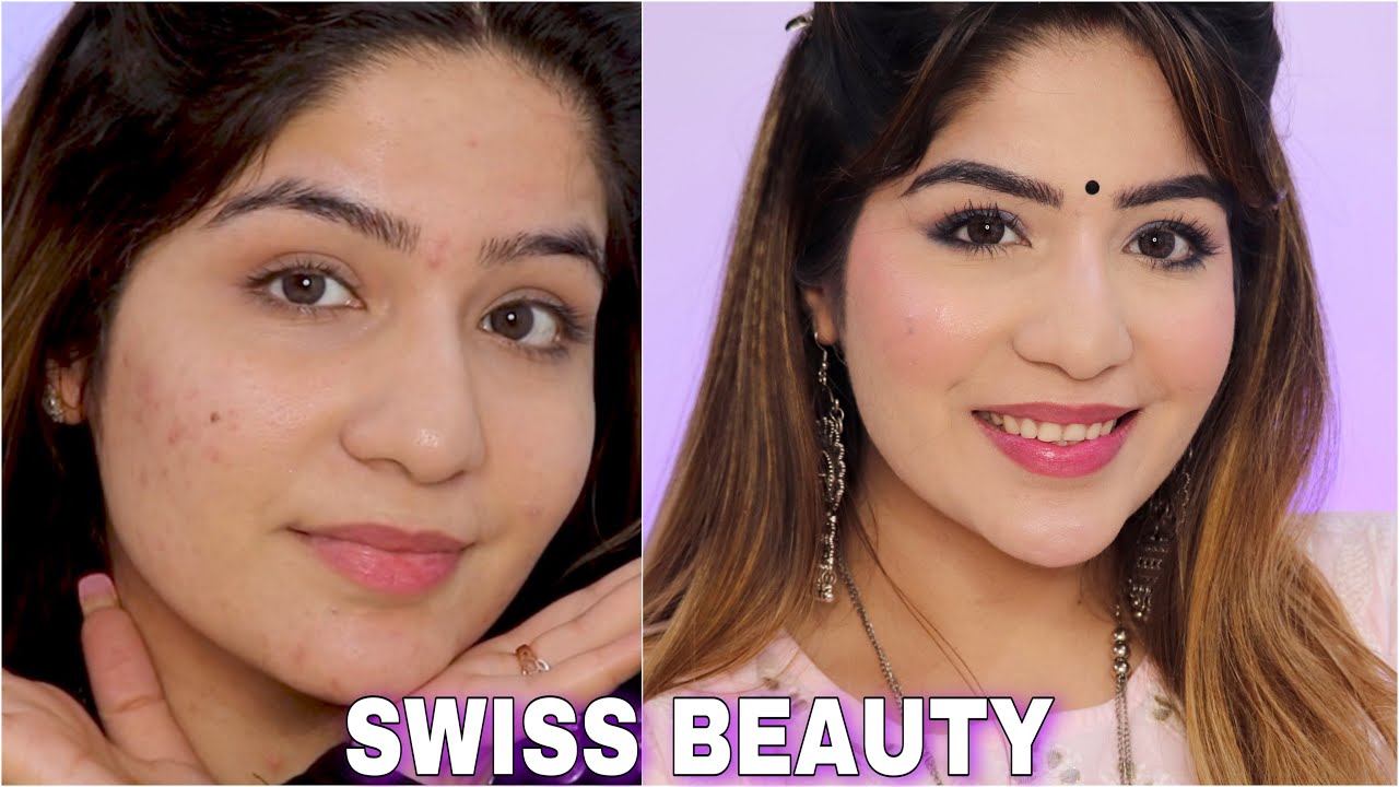 Easiest Makeup Look With SWISS BEAUTY Products 💄| Swiss Beauty One Brand Makeup Tutorial