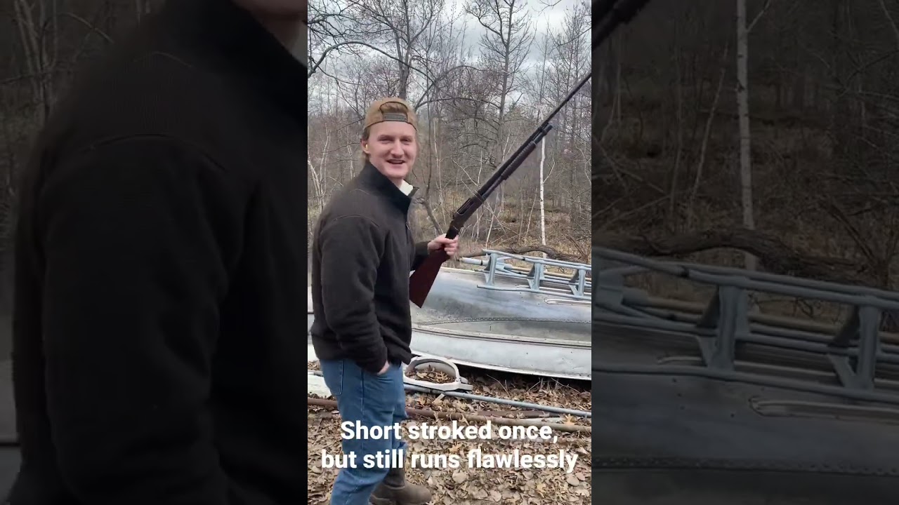 Classic Winchester 1897. Beautiful pump action shotgun.