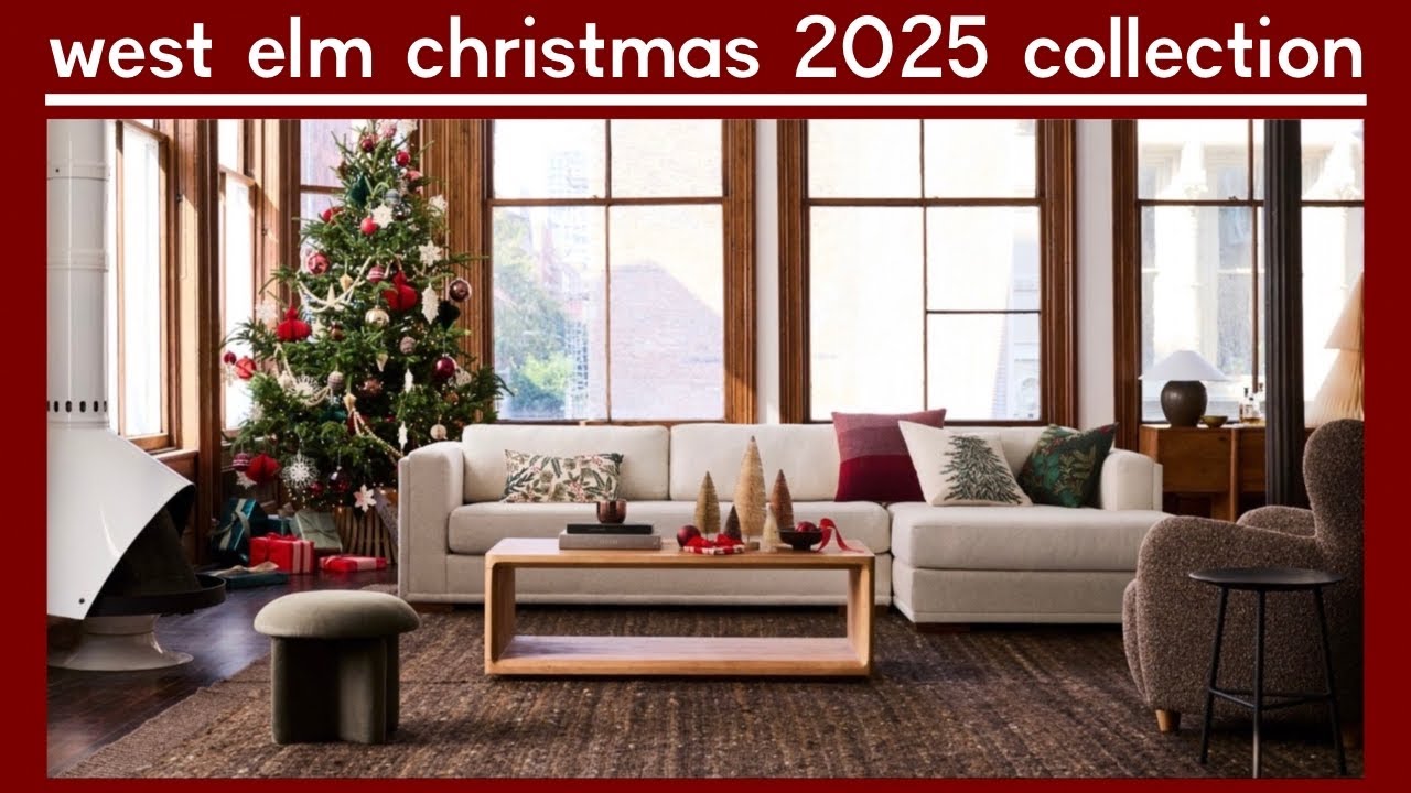 Откройте для себя потрясающую рождественскую программу West Elm 2025 года!