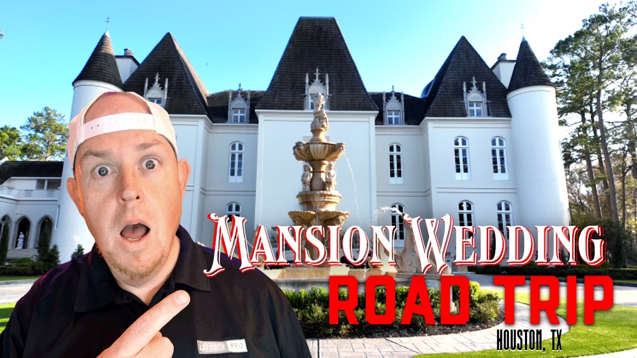 👰🏻‍♀️🤵🏻‍♂️MANSION WEDDING 😱   - Road Trip from Dallas to Houston!