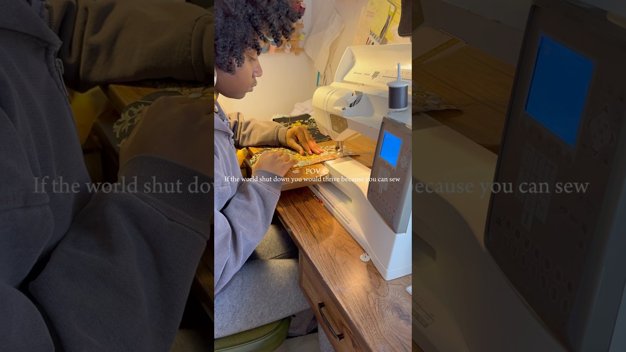 Learn a skill that keeps you self reliant 🪡 #pov #sewing