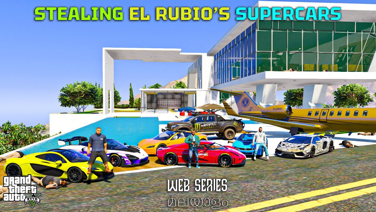 Stealing El Rubios Supercars, Gold and Money | GTA 5 Web Series മലയാളം #138