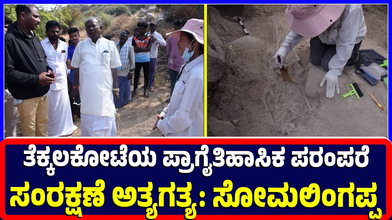 Ballari : ತೆಕ್ಕಲಕೋಟೆಯ ಪ್ರಾಗೈತಿಹಾಸಿಕ ಪರಂಪರೆ ಸಂರಕ್ಷಣೆ ಅತ್ಯಗತ್ಯ: ಸೋಮಲಿಂಗಪ್ಪ | Prehistoric heritage