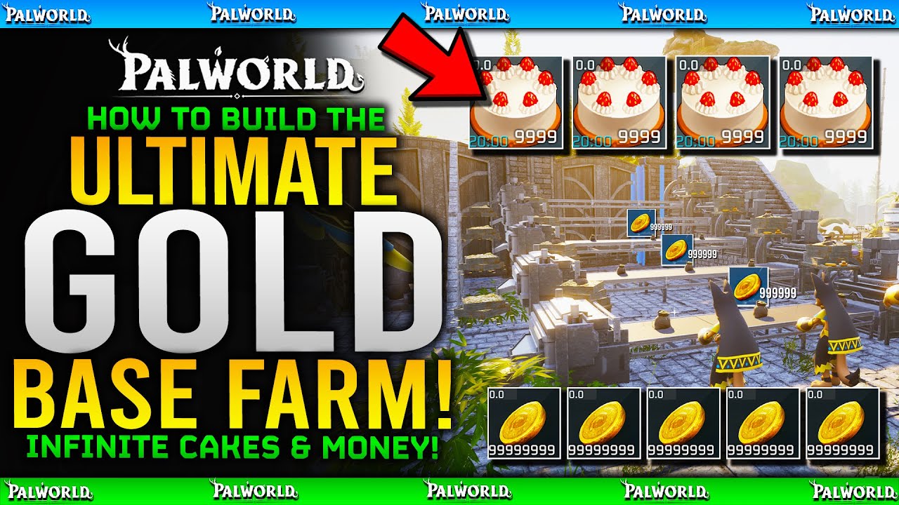 BEST GOLD & CAKE FARMING BASE BUILD Guide - How To Get EASY CAKES / GOLD COINS - Palworld Feybreak