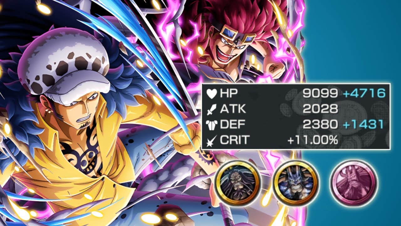 EX KID LAW WITH DEF + HP BUILD MEDAL SET! 🔥GAMEPLAY | One Piece Bounty Rush | OPBR