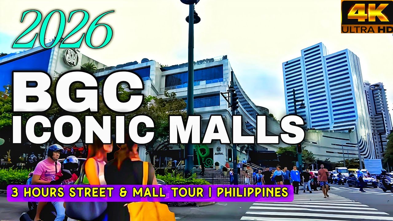 BGC Ultimate Mall & Street Walk 2026 Philippines| SM Aura To Uptown Mall |Bonifacio High Street | 4K