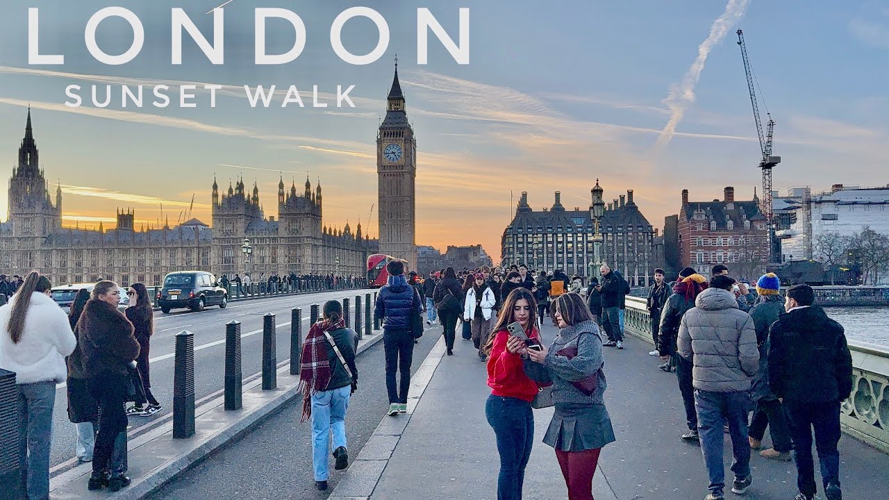 LONDON WALK 2025 | London Winter Virtual Walking Tour | Big Ben to to Tower Bridge [4K HDR]
