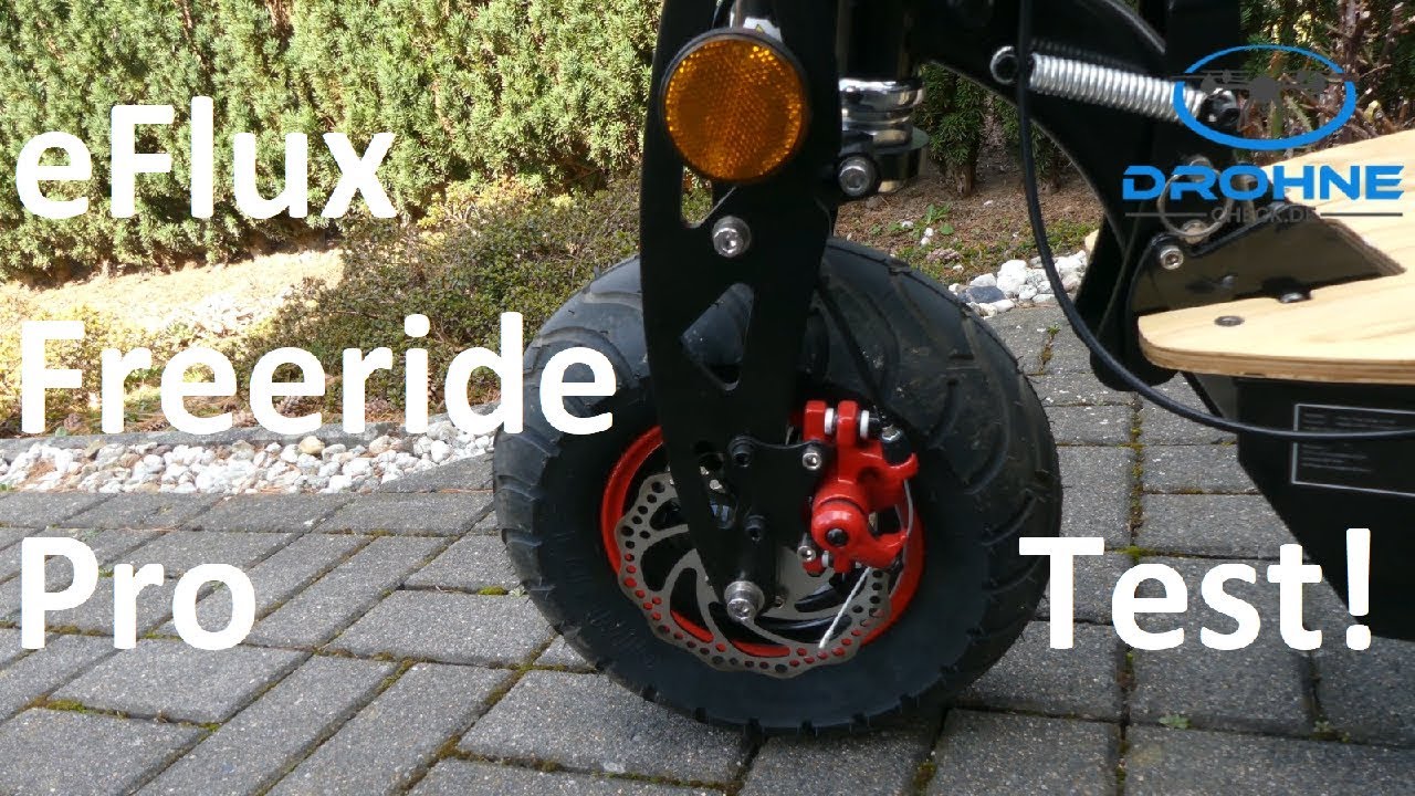 Elektroroller Freeride Pro im Test: Reichweite, Geschwindigkeit, Bremsen, Fahrgefühl