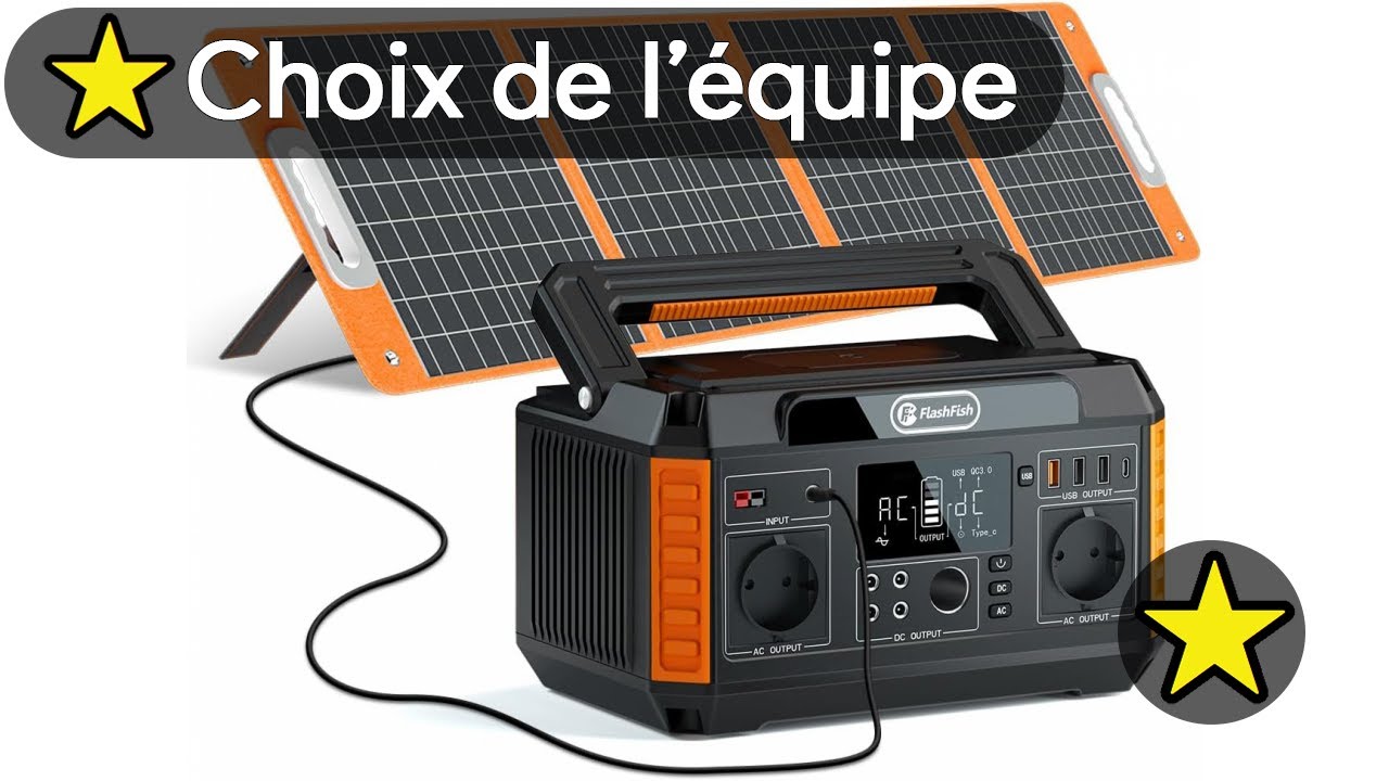 🏆 TOP 3 MEILLEUR PANNEAU SOLAIRE PORTABLE AVEC BATTERIE 2025 ☀️