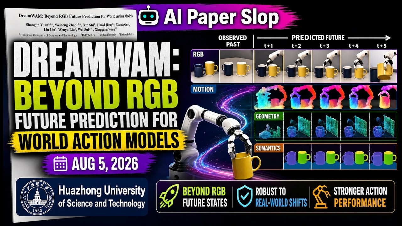 DreamWAM: Beyond RGB Future Prediction for World Action Models (Aug 2026)