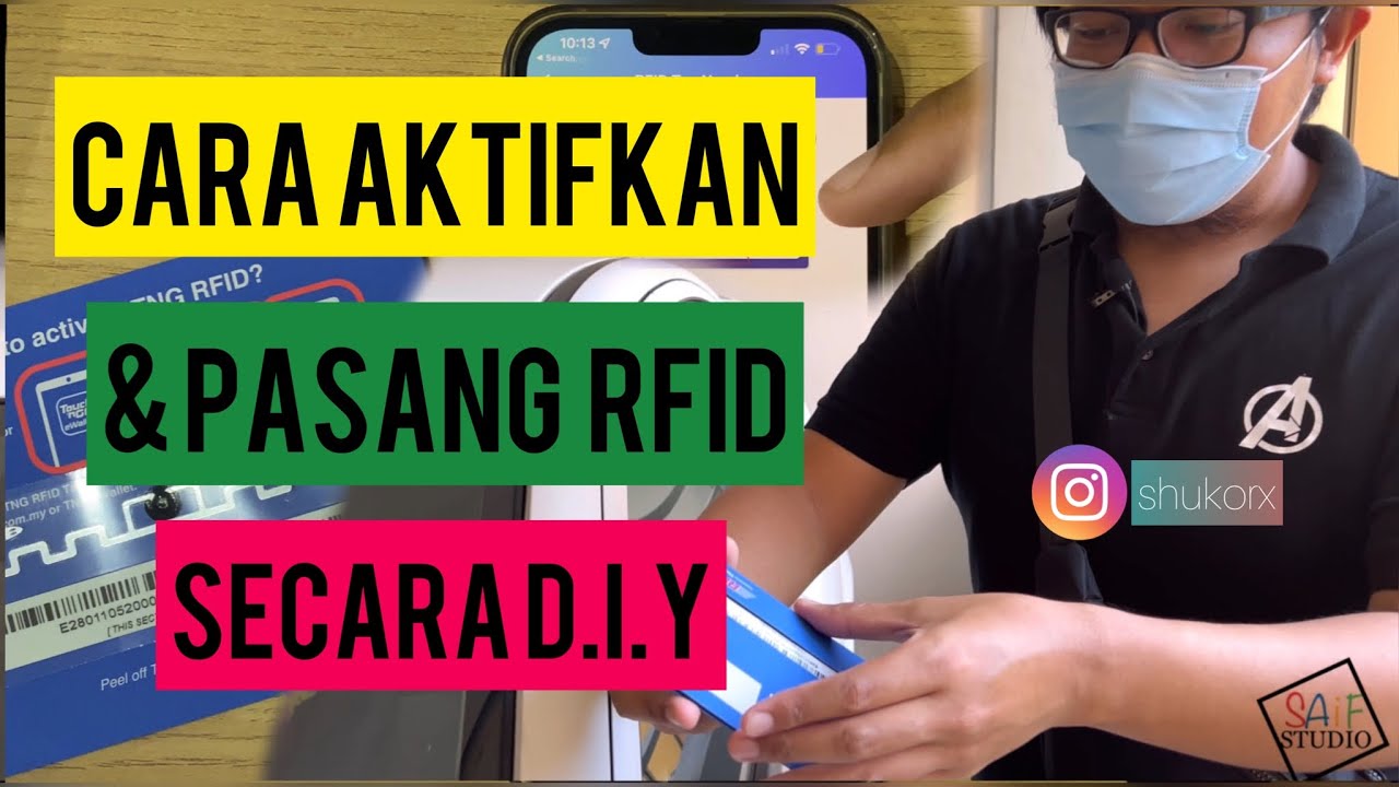 Cara Aktifkan & Pasang RFID Tag Sendiri. Tengok Sampai Habis. Ada Giftaway RFID Tag Dari Saif Studio
